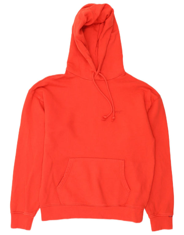 Levi's Jersey con capucha de ajuste relajado para hombre XS Algodón rojo