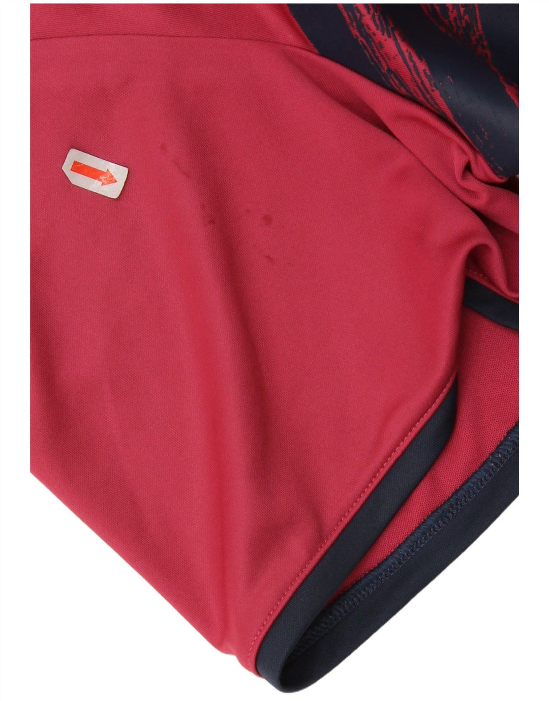 Adidas Polo Primegreen para hombre, poliéster a rayas rojas grandes