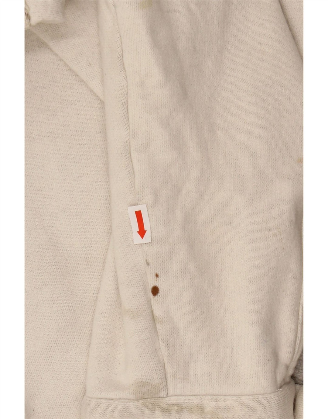 VINTAGE Chaqueta bomber gráfica para hombre Reino Unido 44 2XL Lana a rayas beige