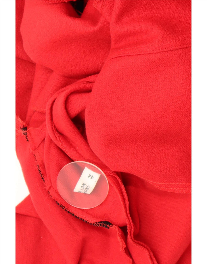 1957 Chaqueta estilo blazer larga para mujer Legendary IT 44 Bloque de color rojo medio