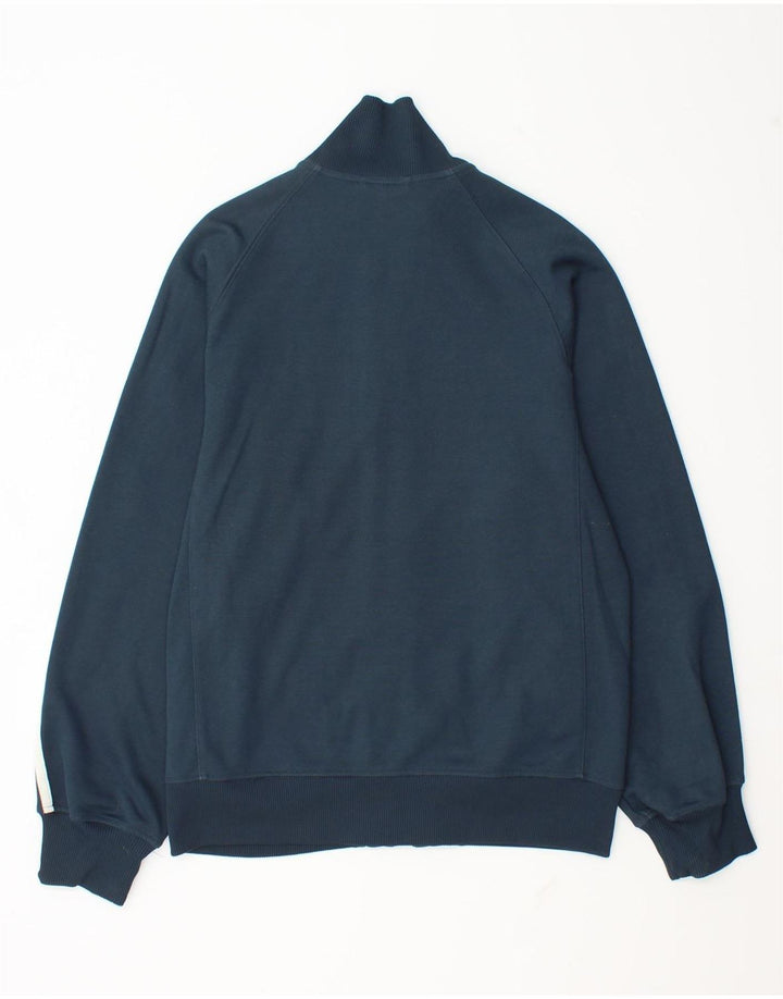 Adidas Hombre Chándal Top Chaqueta Pequeña Azul Marino Algodón