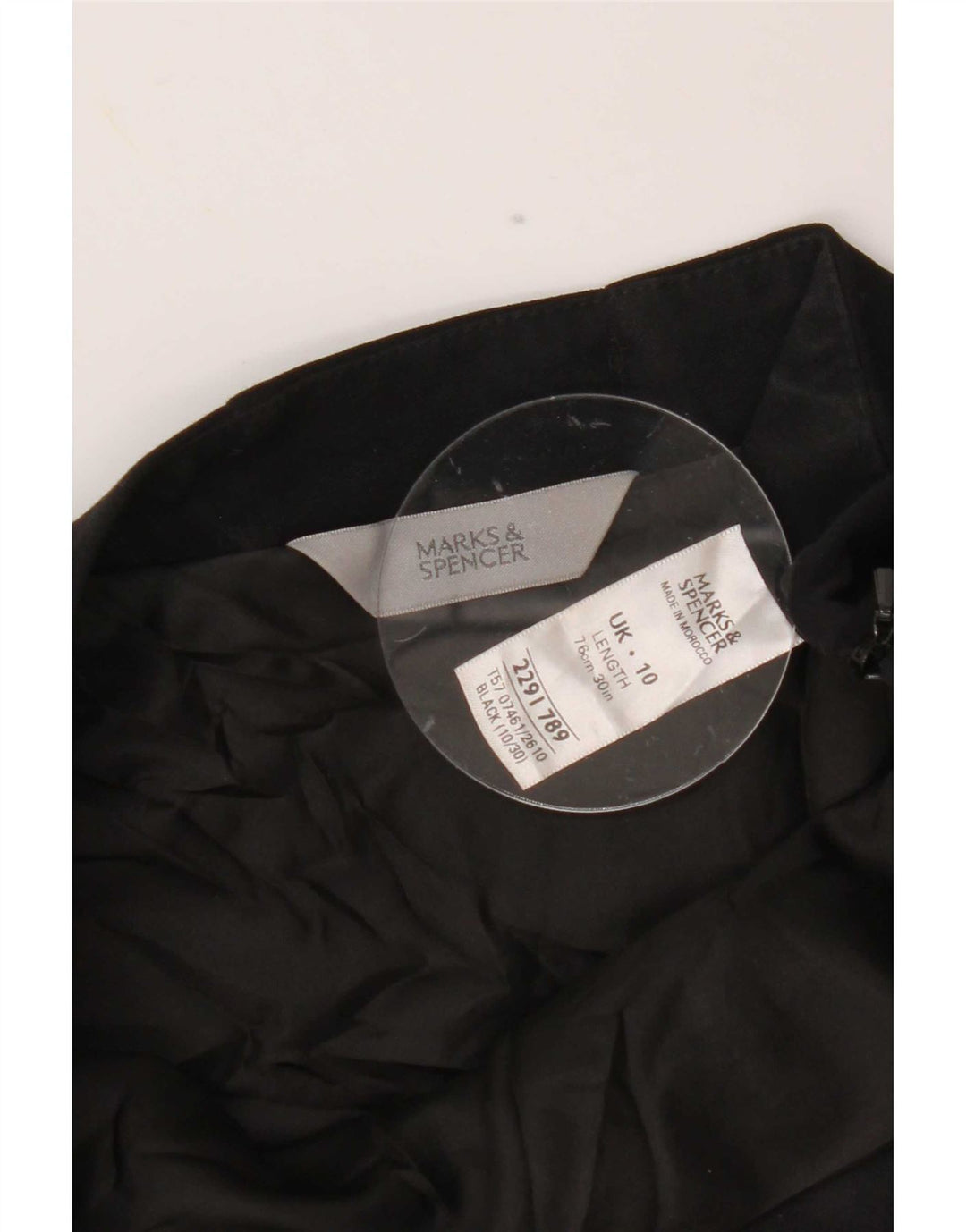 Marks & Spencer Falda de sirena para mujer UK 10 Small W30 Poliéster negro