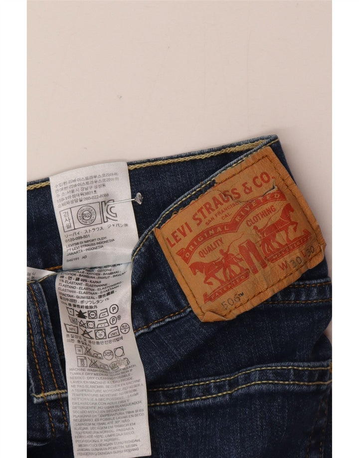 Vaqueros Levi's Mujer 506 Rectos W30 L30 Algodón Azul