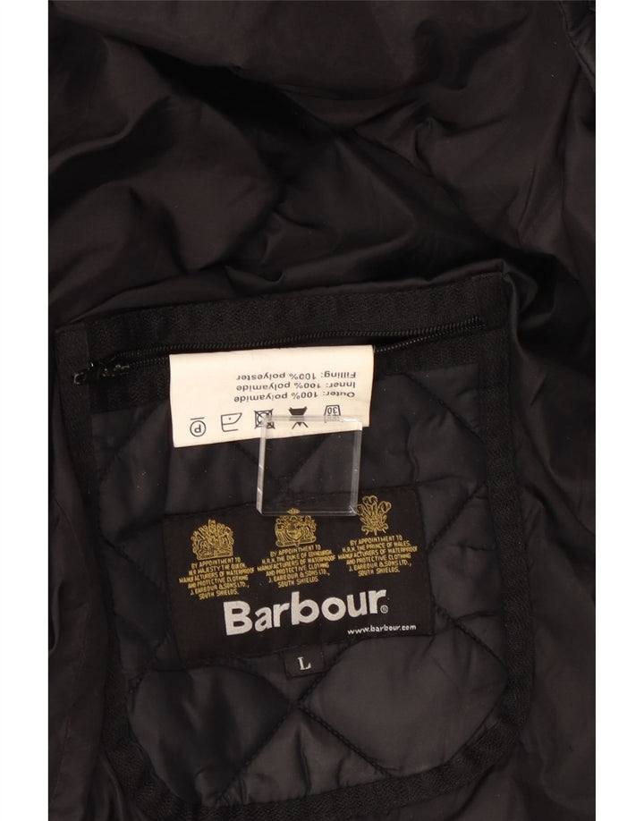 Barbour Chaqueta acolchada para hombre UK 40 Large Poliamida negra