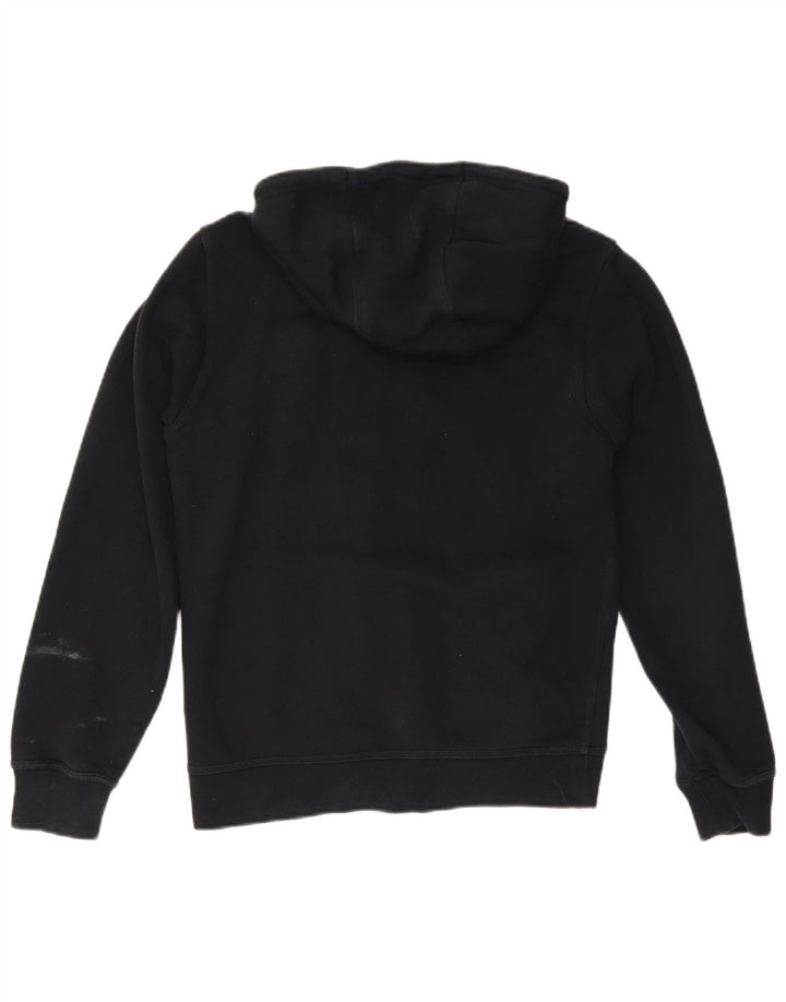 NIKE Sudadera con capucha y cremallera para hombre, talla pequeña, algodón negro