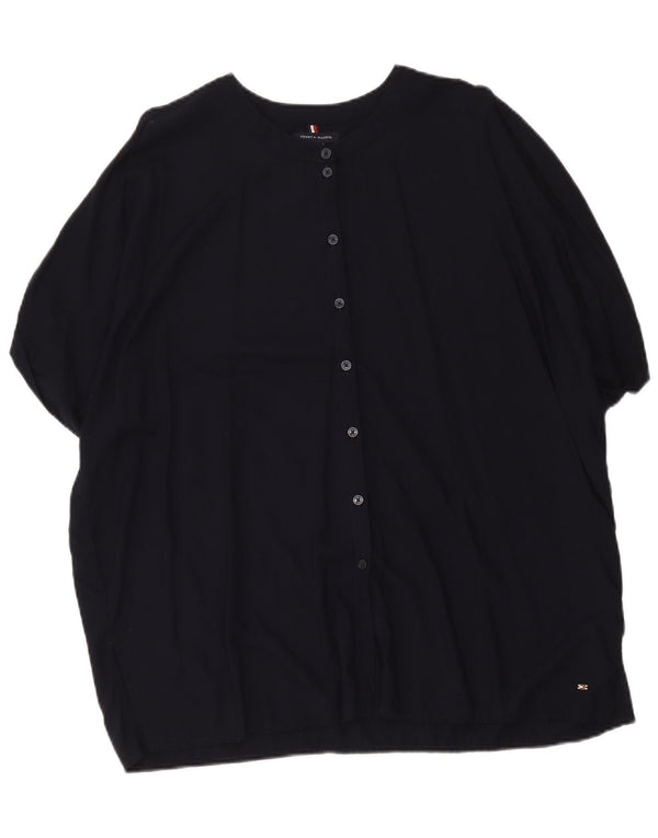 Tommy Hilfiger Blusa de manga corta para mujer UK 20 2XL Azul marino