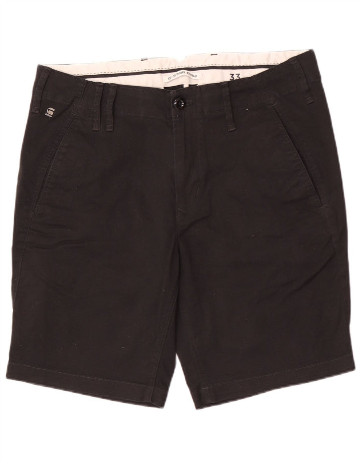 Pantalones cortos chinos G-Star para hombre W33 Algodón negro mediano