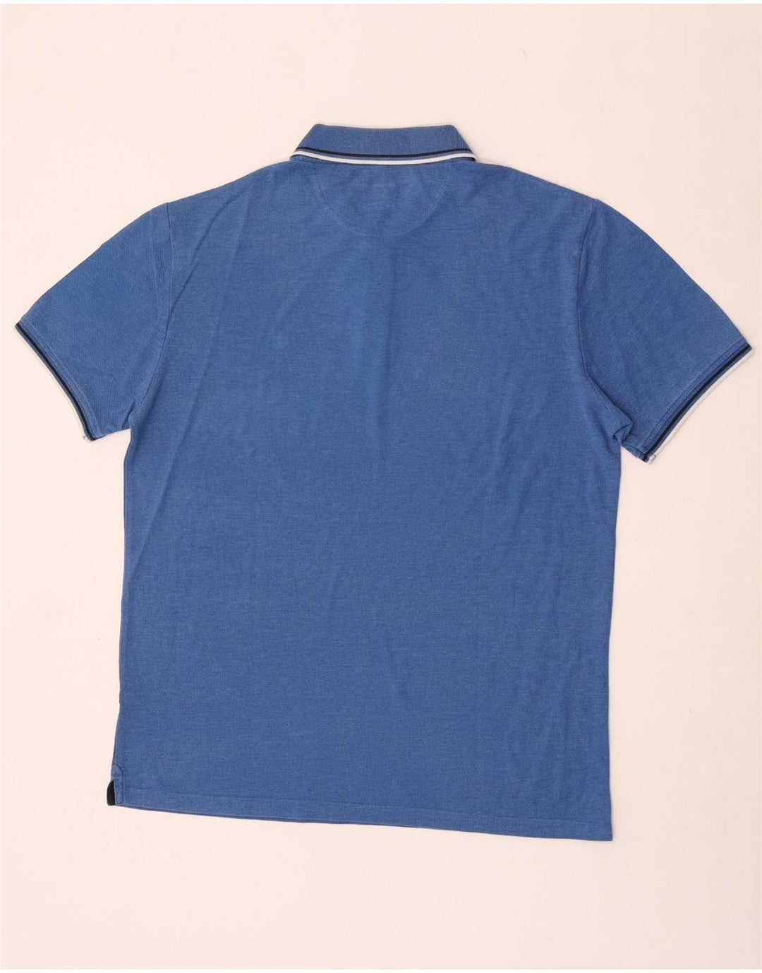 CHAMPION Polo para hombre de rayas azules grandes