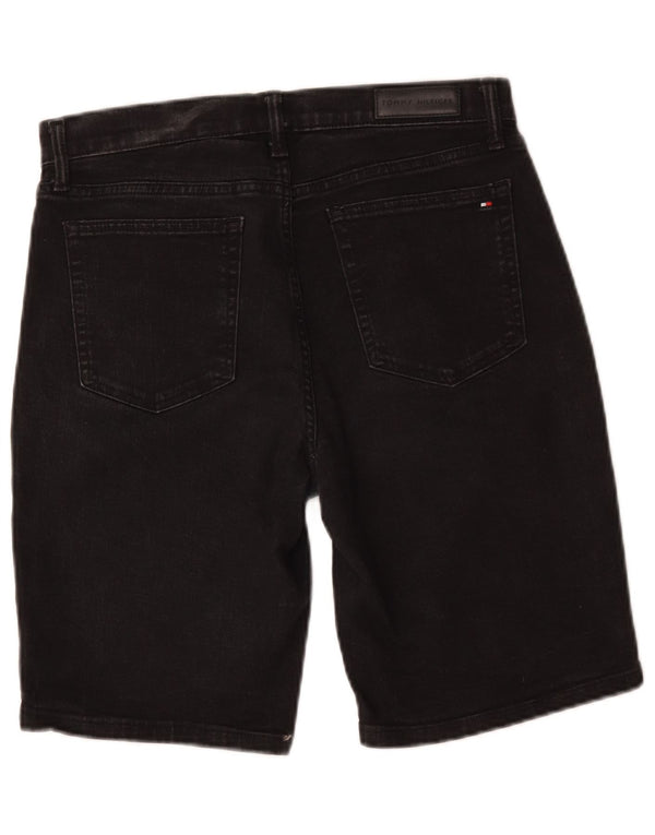 Tommy Hilfiger Bermudas para Mujer Slim Denim Shorts W29 Medium Black Cotton