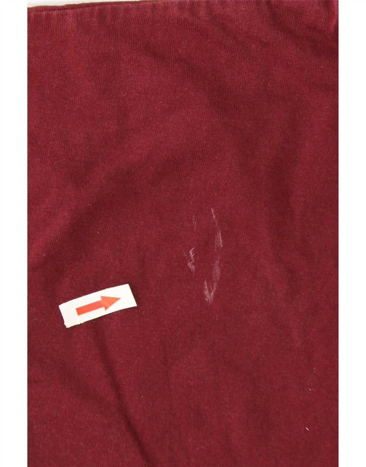 Camiseta Reebok Hombre Top Large Borgoña Algodón