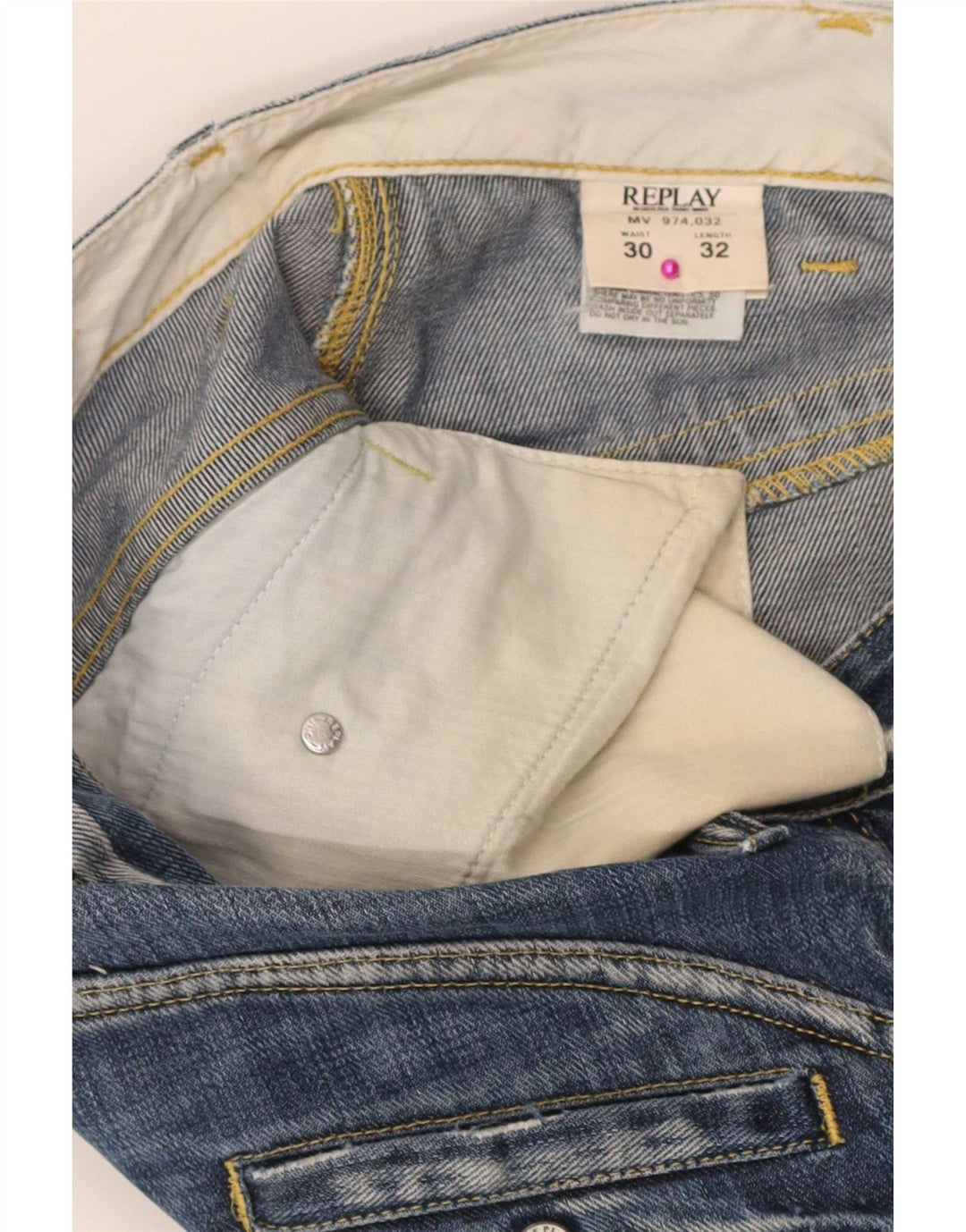 Replay Vaqueros Cargo Bootcut para Hombre W30 L32 Algodón Azul