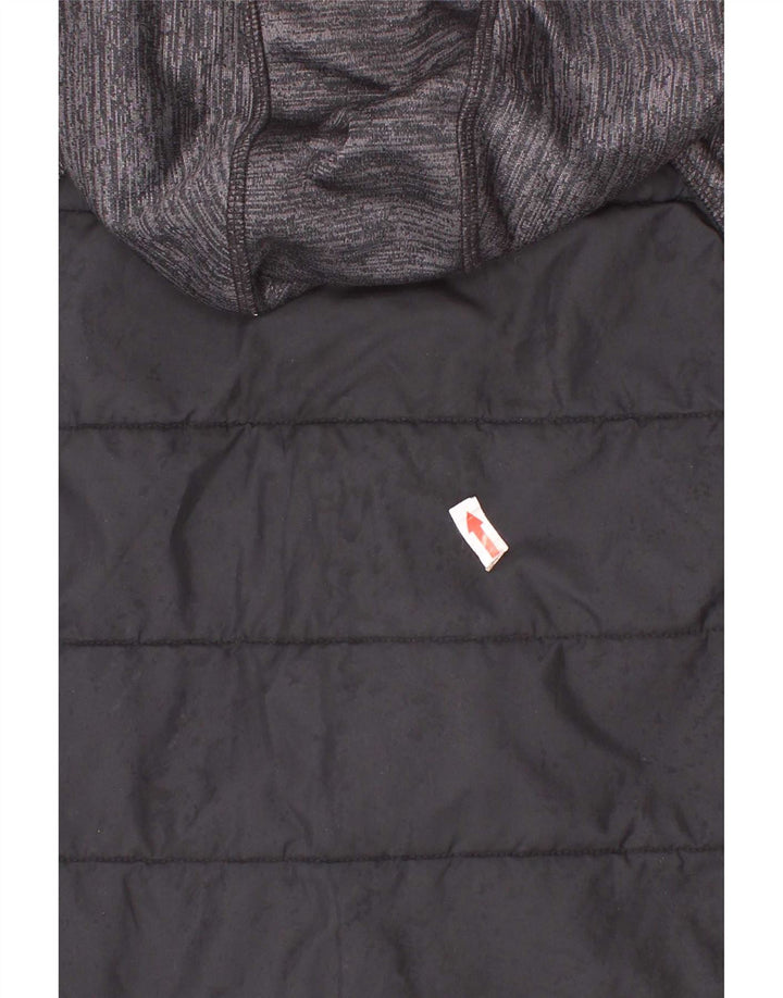 Under Armour Chaqueta con capucha para niños de 7 a 8 años, talla pequeña, color negro