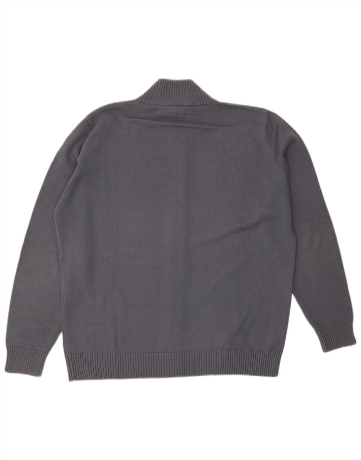 Lacoste - Cárdigan para hombre, talla 5, algodón gris grande