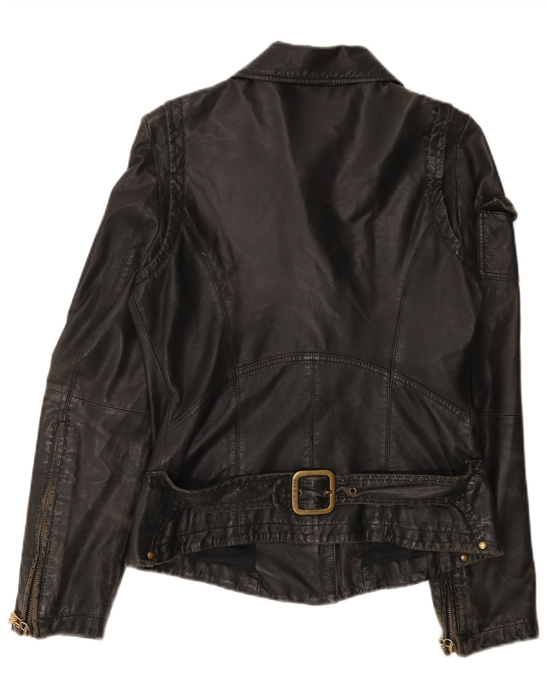 Max & Co. Chaqueta de cuero para mujer UK 42 Gris medio