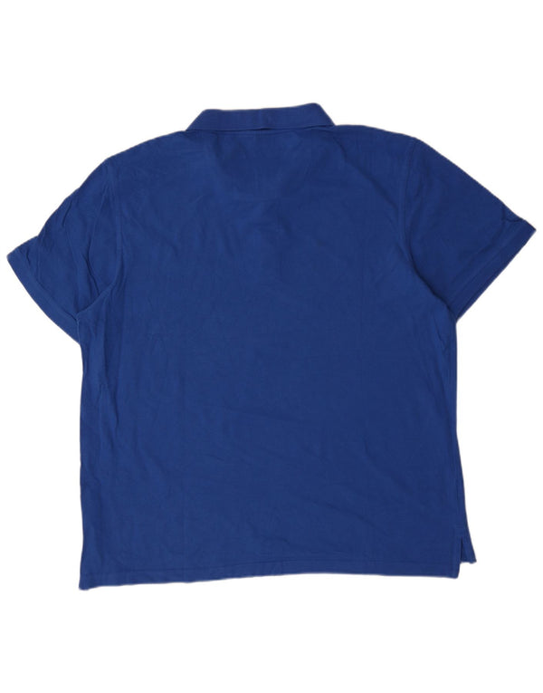 Pierre Cardin Polo de corte regular para hombre 3XL Algodón azul