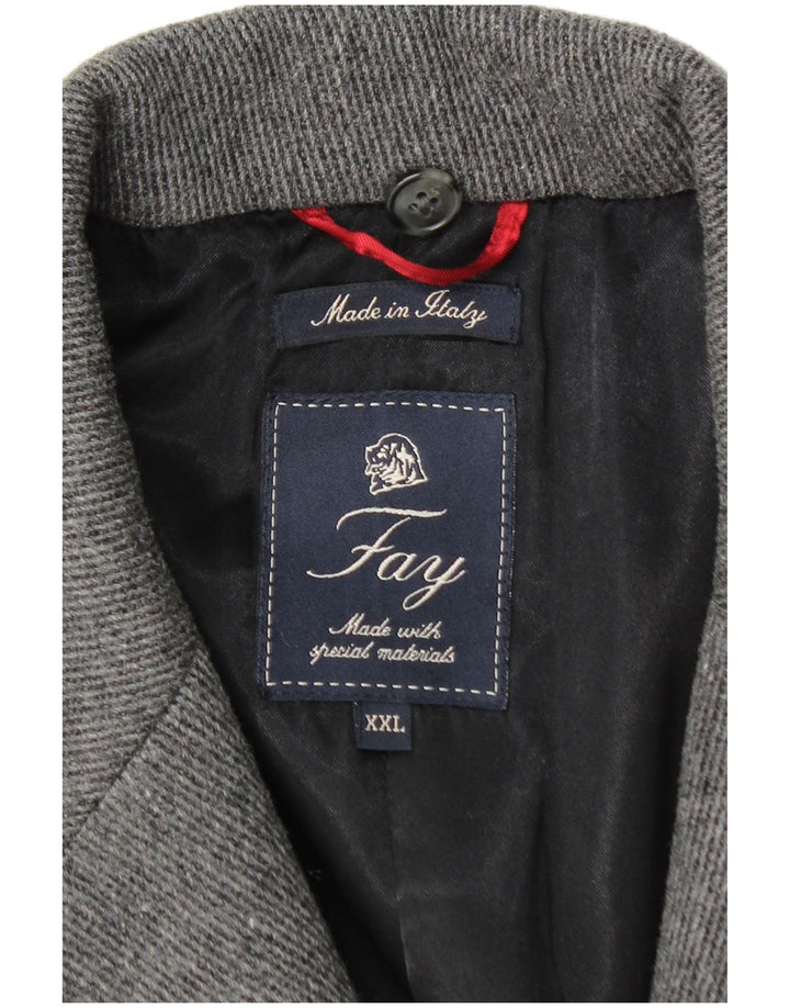 Abrigo Fay para hombre UK 44 2XL Gris