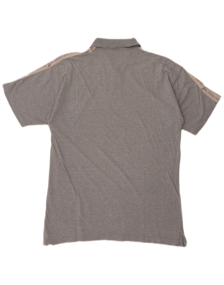 Mc Crae's Polo gráfico para hombre XL Algodón gris