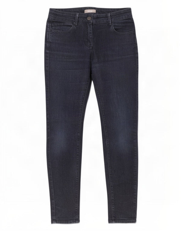 Marks & Spencer Jeans Jegging para Mujer UK 12 Medium W28 L28 Azul Marino Algodón