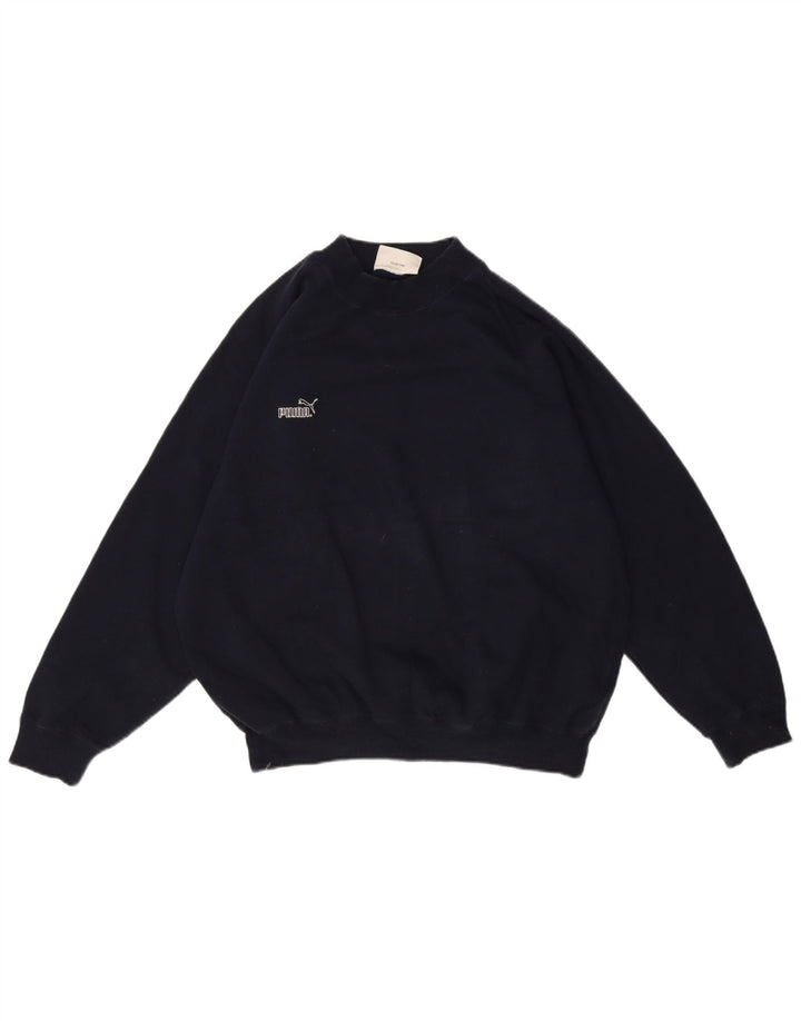 Puma - Sudadera gráfica para mujer, talla 40, talla grande, color azul marino