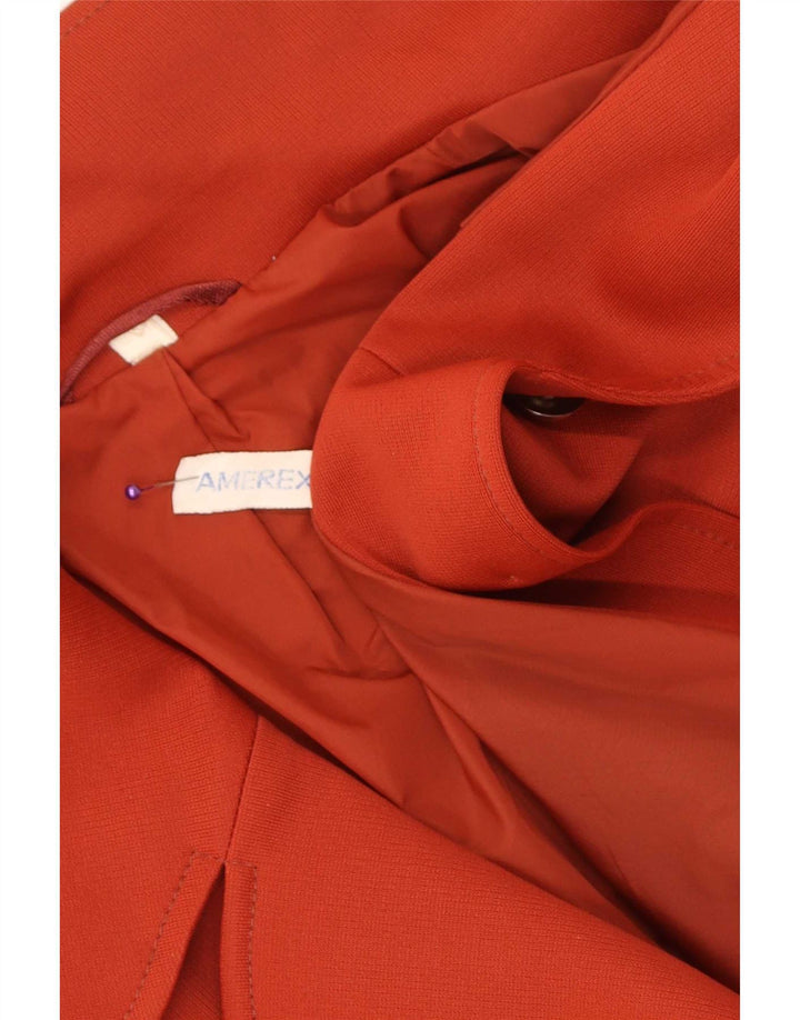 Vintage mujer abrigo Reino Unido 12 rojo medio