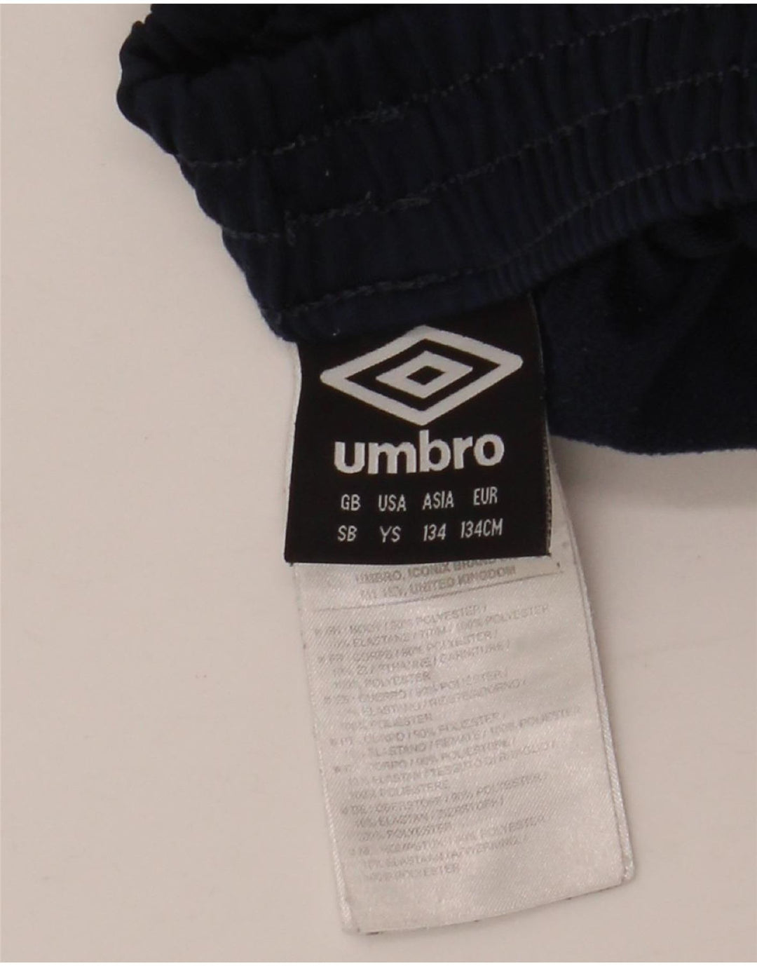 UMBRO Pantalones de chándal para niño 9-10 años Small Azul Marino Colorblock