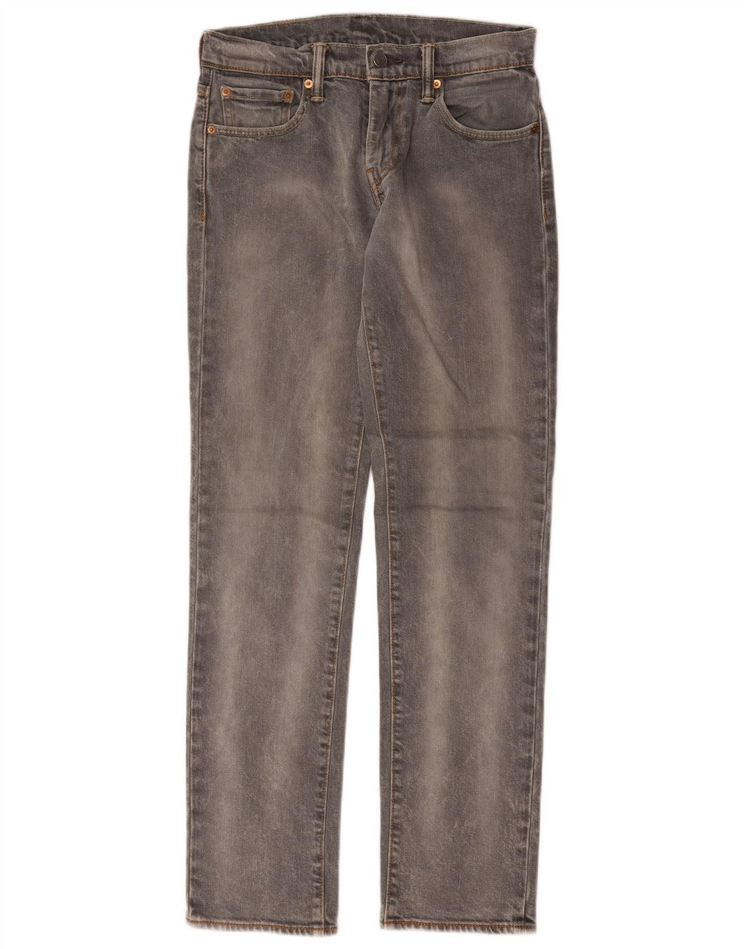 Levi's Hombre 511 Slim Jeans W28 L32 Algodón Gris