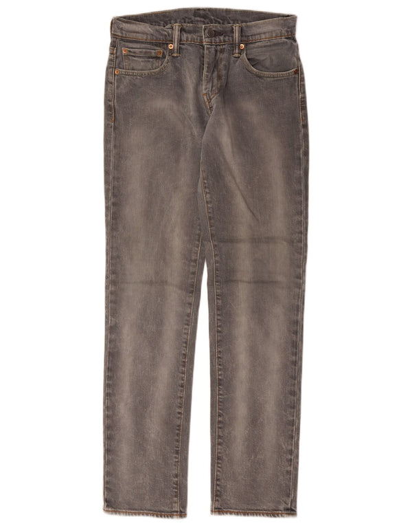 Levi's Hombre 511 Slim Jeans W28 L32 Algodón Gris