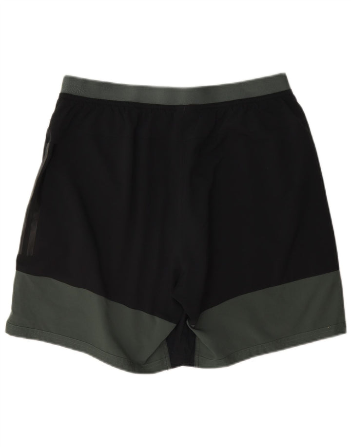Adidas Mens Climacool Sport Shorts Grande Negro Colorblock Poliéster