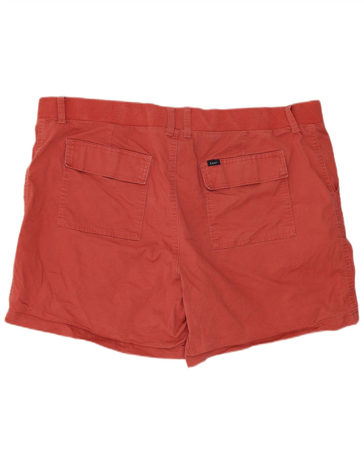 Lee Bermudas de tiro medio para mujer, ajuste regular, US 20 3XL W40, algodón rojo