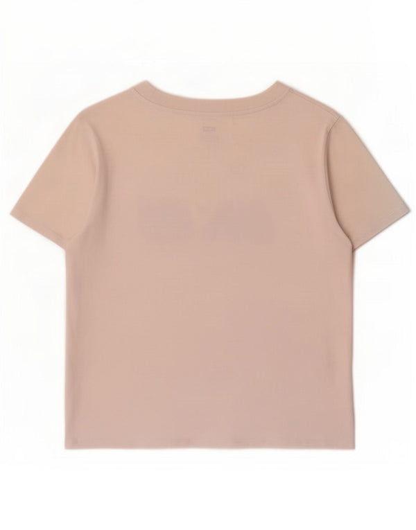 Levi's Camiseta gráfica para mujer Top UK 44 Algodón blanco mediano