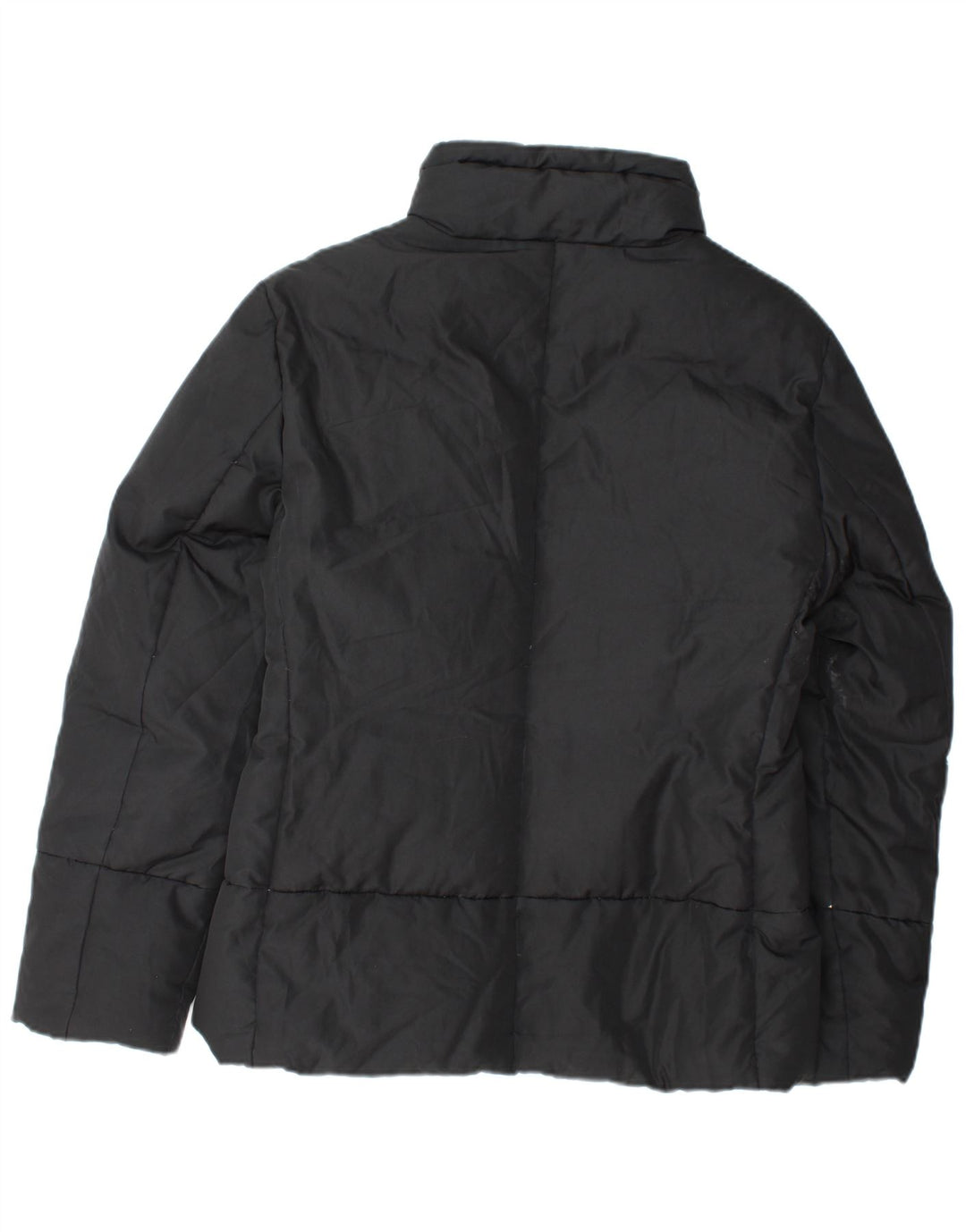 SISLEY Chaqueta acolchada para mujer UK 44 Mediana Negro Poliéster
