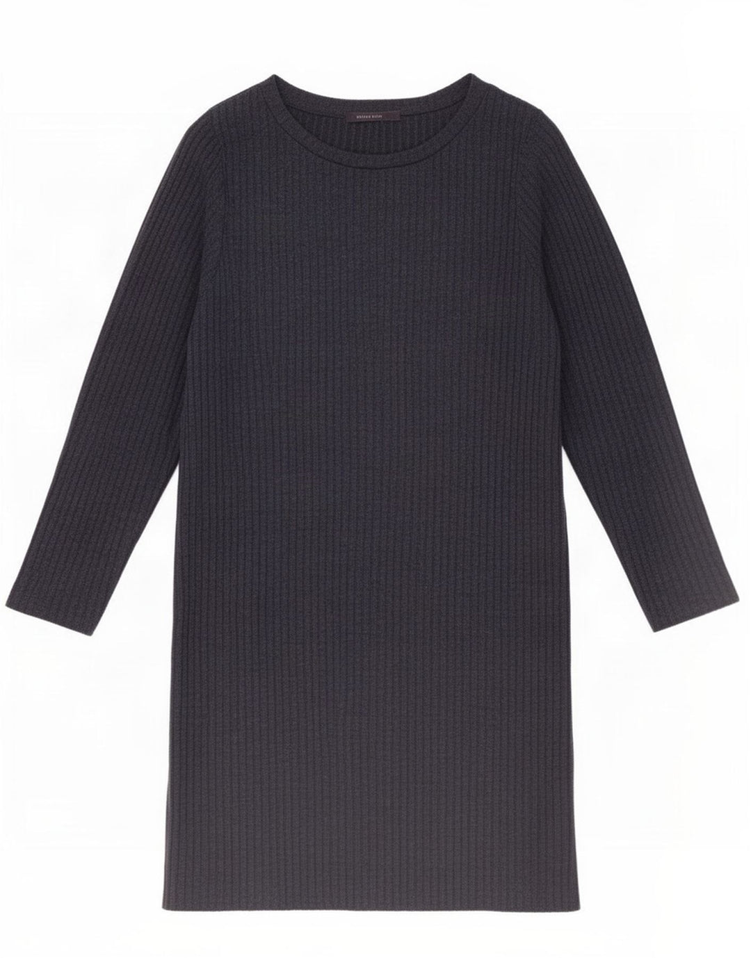Marks & Spencer Vestido básico de manga larga para mujer UK 46 Grande Azul marino