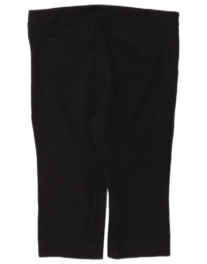 CHAPS Pantalones capri rectos para mujer US 16 2XL W38 L19 Azul marino Algodón