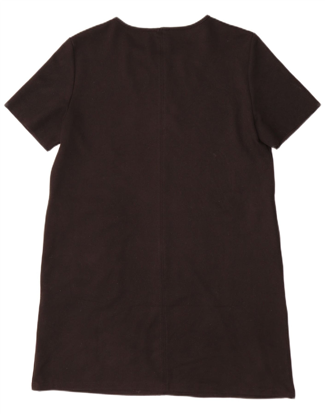 Zara Vestido recto para mujer UK 46 Grande Poliéster negro