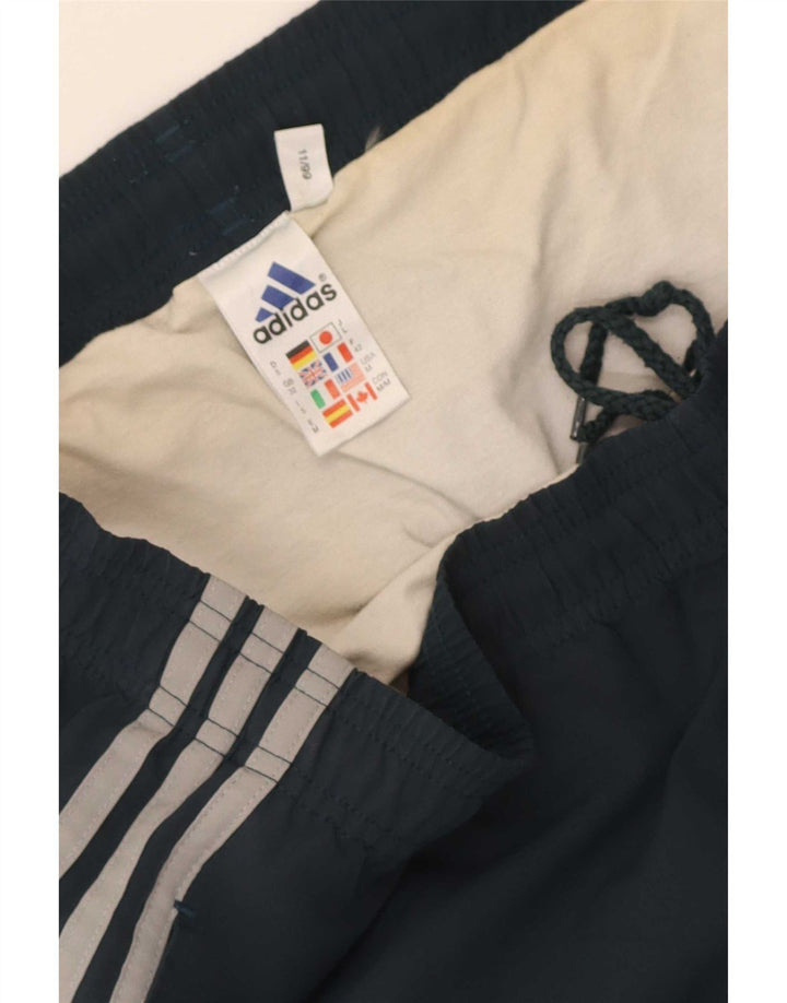 Pantalones cortos deportivos Adidas para hombre mediano azul marino policloruro