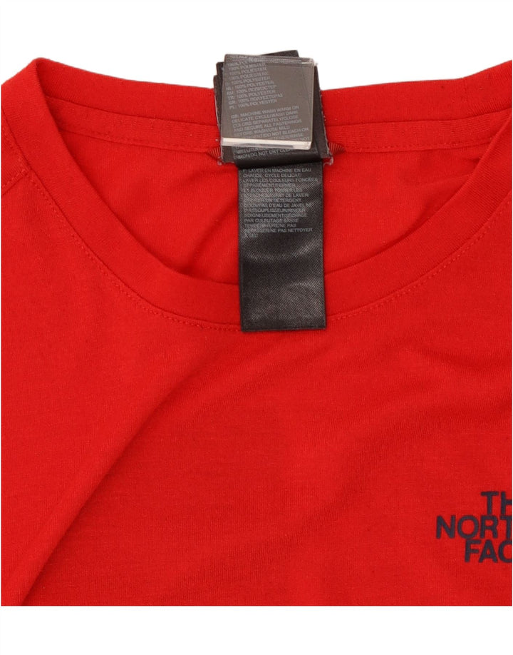 The North Face Hombre Camiseta Gráfica Top Medio Rojo Poliéster