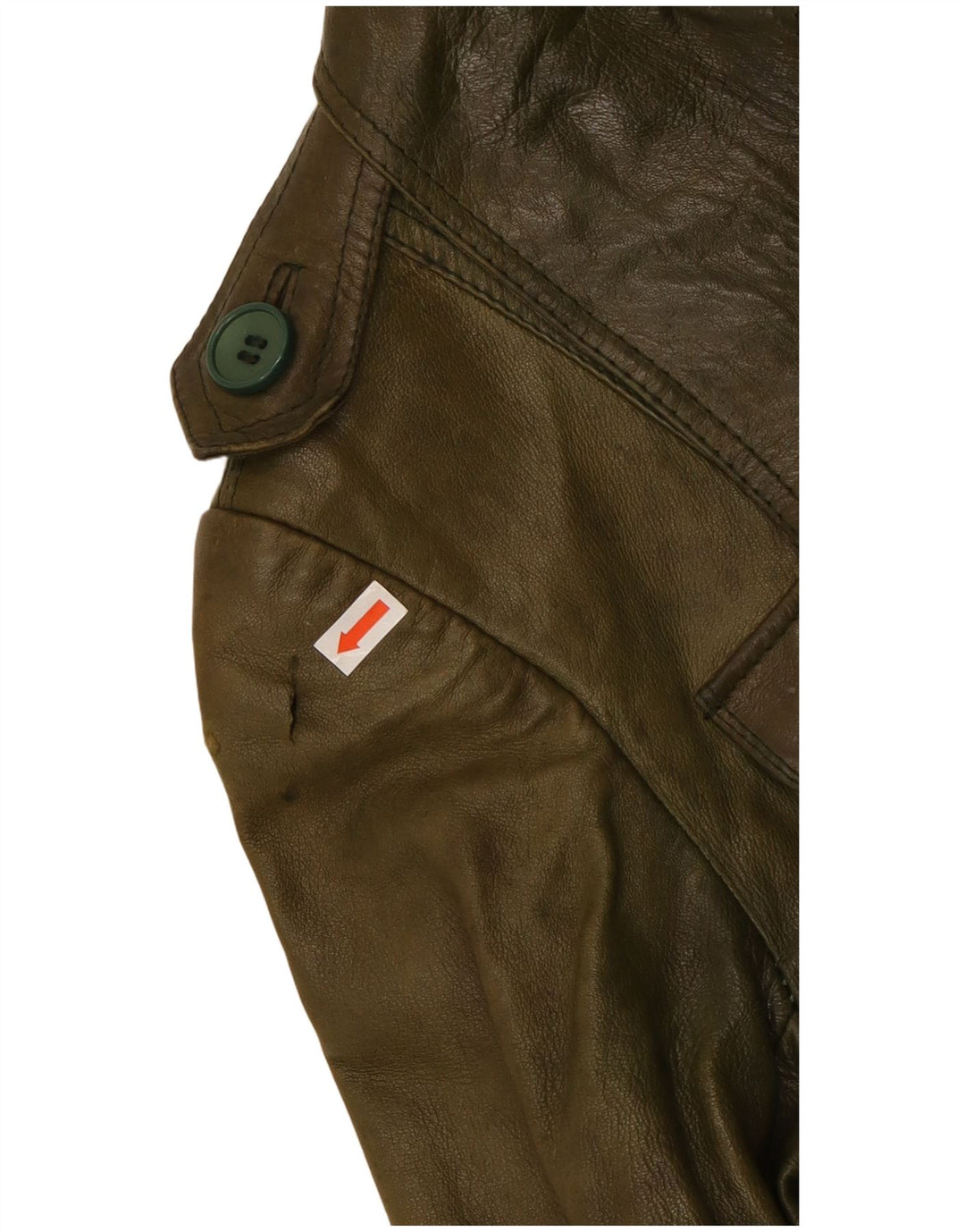 STADICK Womens Leather Jacket IT 38 XS Green Leather