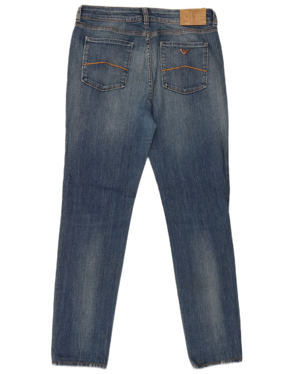 Jeans Armani Mujer Slim W33 L29 Algodón Azul