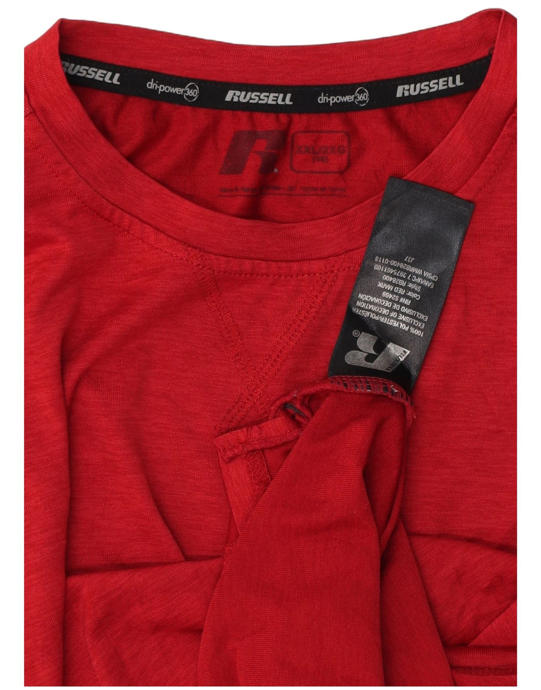 RUSSELL ATHLETIC Camiseta Dri-Power para niño 15-16 años 2XL Rojo Poliéster