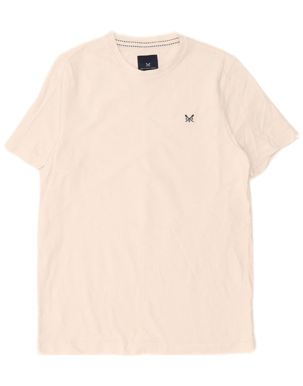 Crew Clothing Camiseta para hombre Top Medium White Cotton
