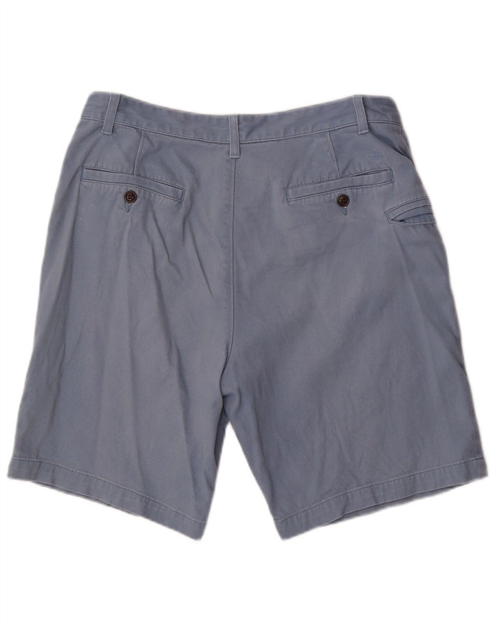Dockers Pantalones cortos tipo cargo para hombre W34 Algodón azul grande