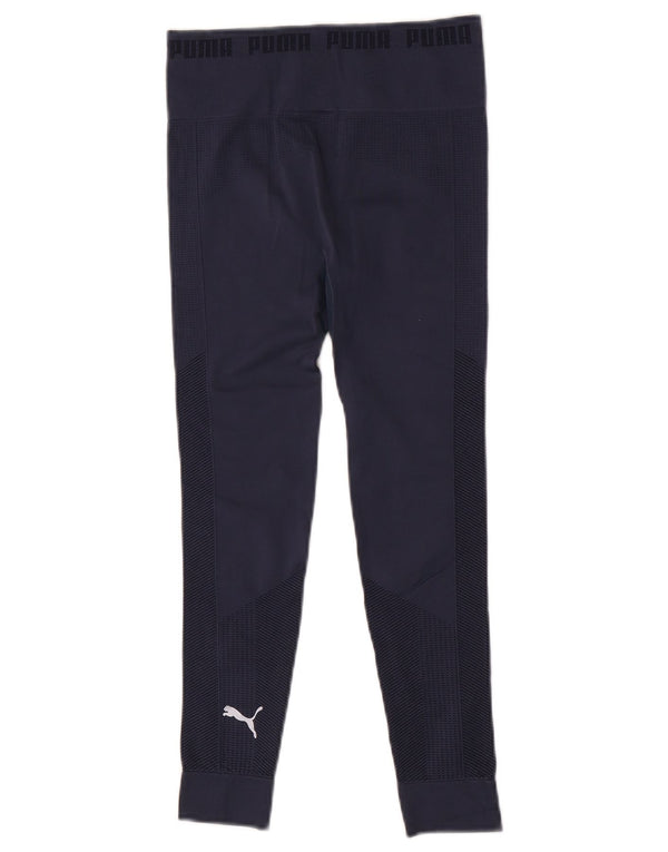 Puma Leggings cortos para mujer UK 8 Small Azul marino