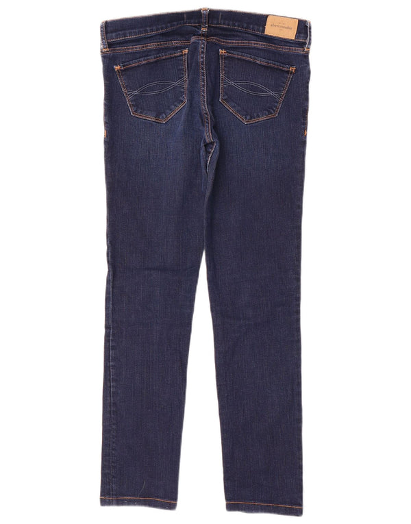 Abercrombie & Fitch Vaqueros Slim para Niñas 15-16 Años W28 L26 Azul Marino Algodón