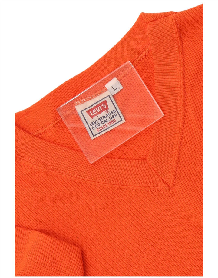 Levi's Camiseta para hombre Top Large Naranja Algodón