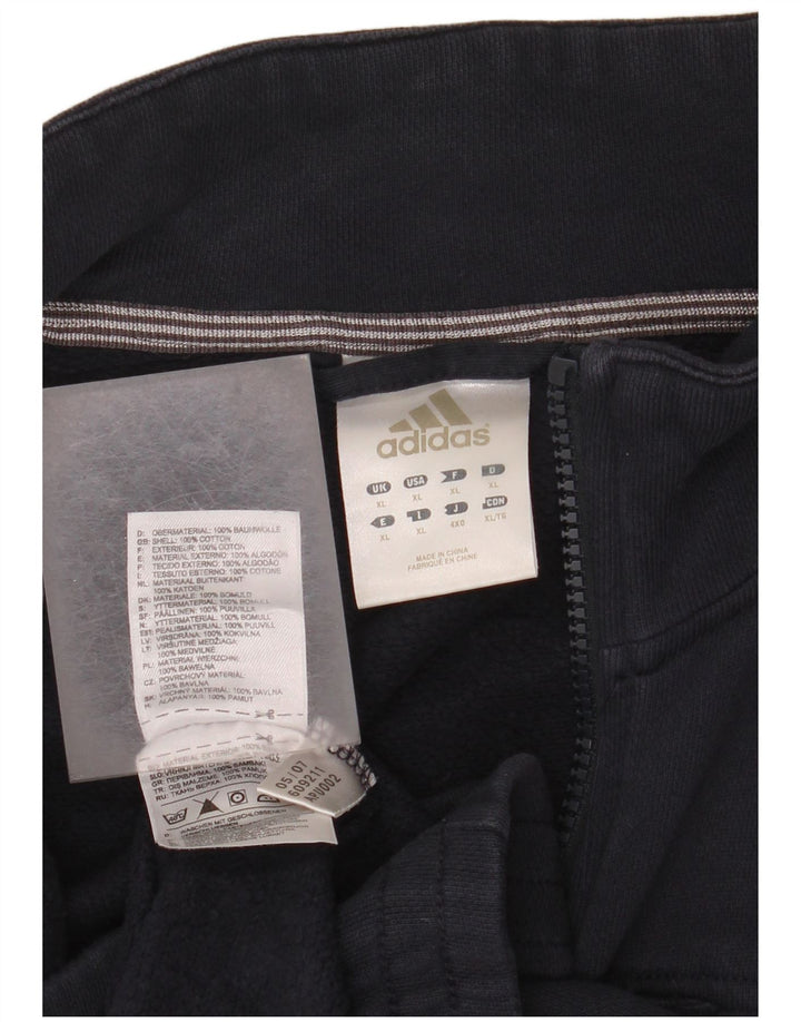 Adidas Hombre Chándal Top Chaqueta XL Azul Marino Algodón