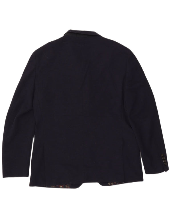 Chaps Chaqueta tipo blazer de 2 botones para hombre UK 42 XL Poliéster azul marino