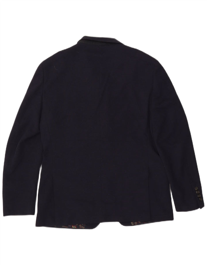 Chaps Chaqueta tipo blazer de 2 botones para hombre UK 42 XL Poliéster azul marino