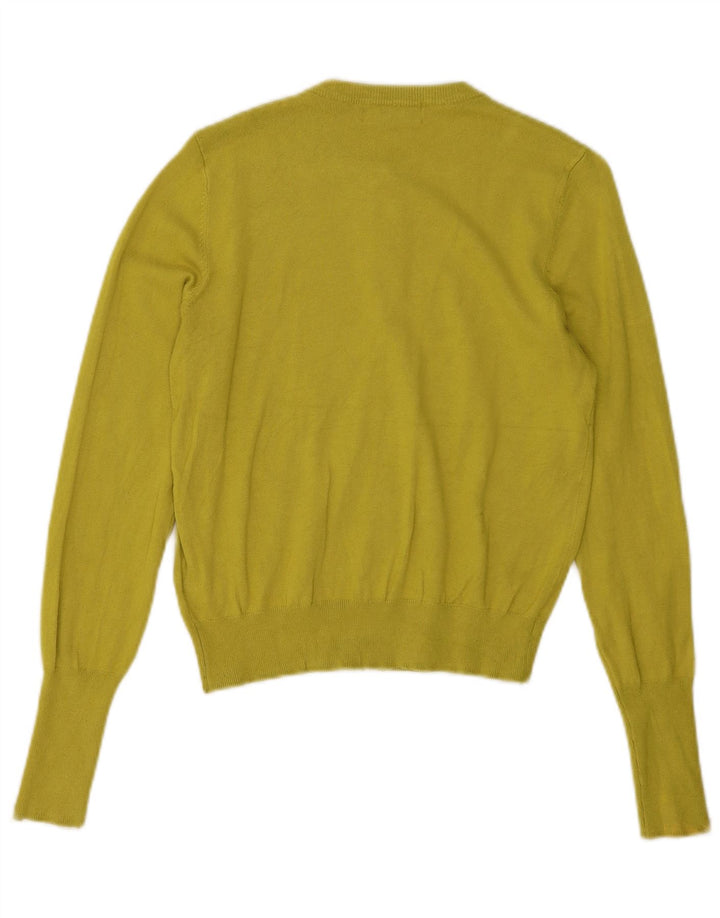 Marks & Spencer Suéter tipo cárdigan para mujer UK 10 Small Viscosa verde