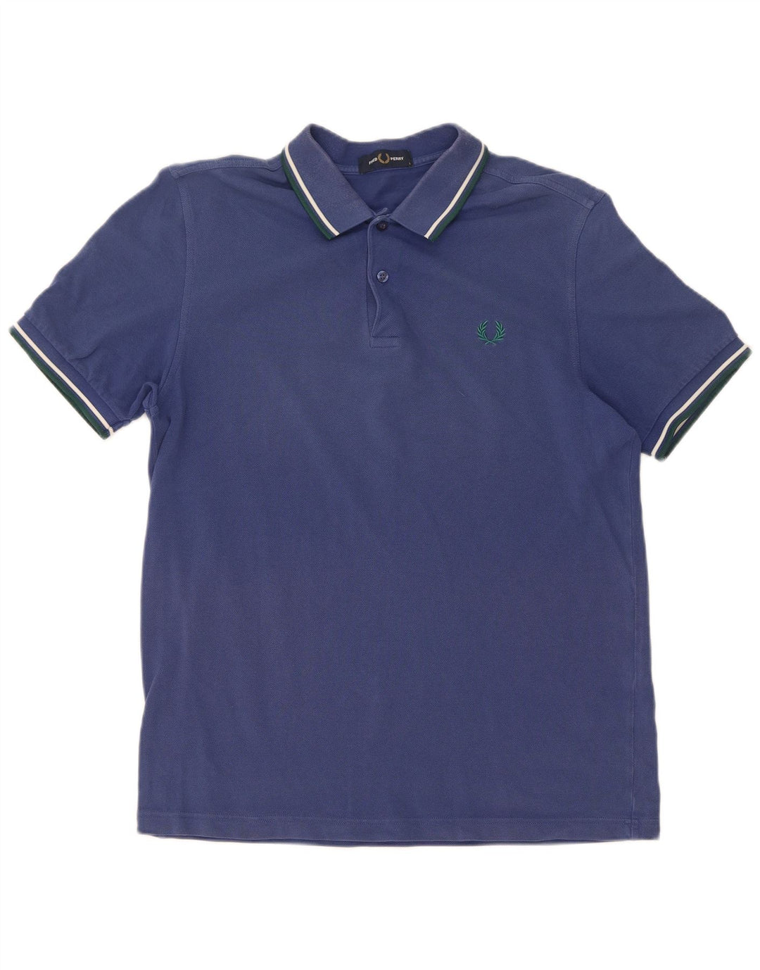 Fred Perry Polo Para Hombre De Algodón A Rayas Azul Grande