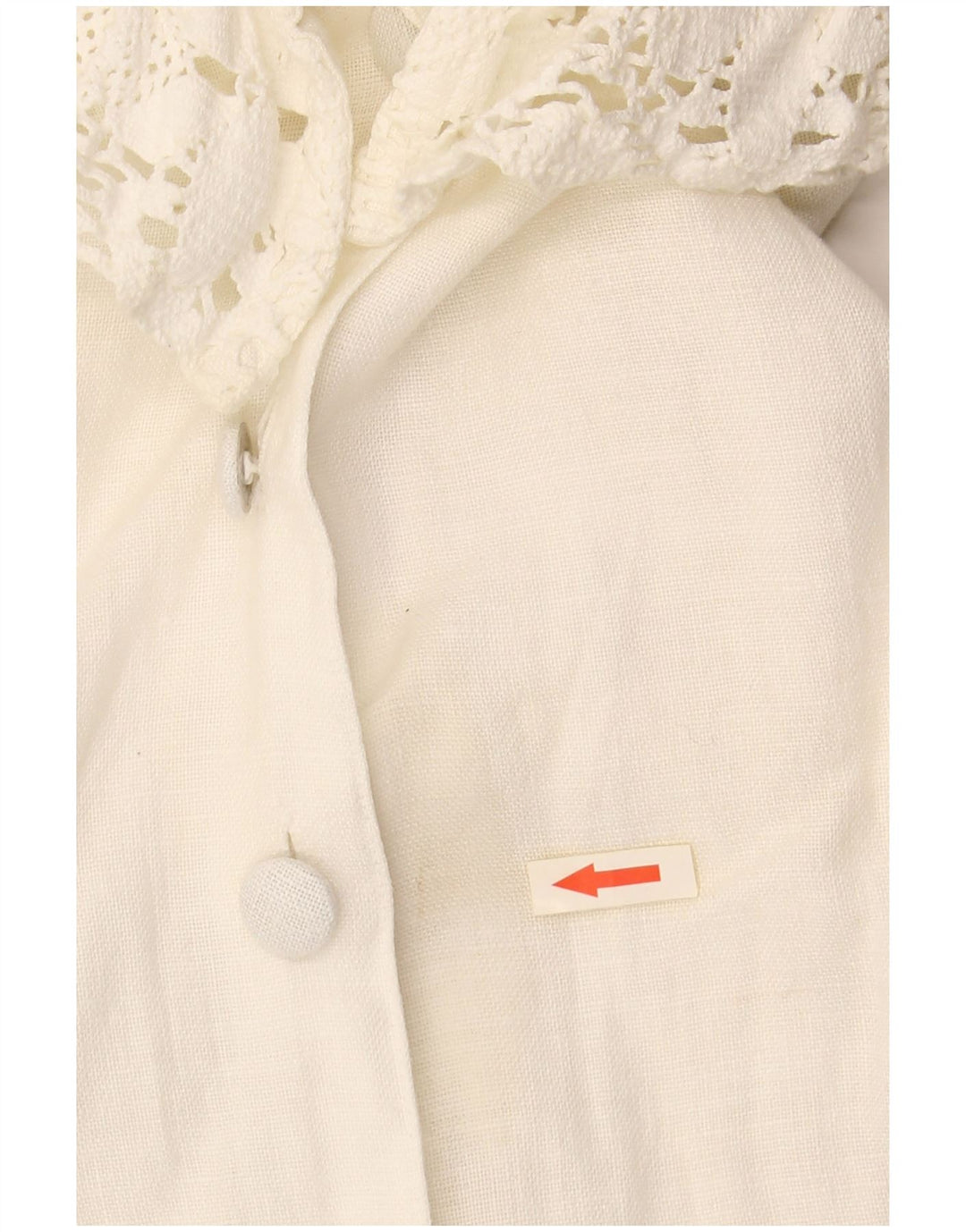 HESS FRACKMANN Blusa camisera de manga 3/4 para mujer EU 38 Medium Off White Linen